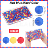 500Pcs Rubberized Style Imitated Silicone Acrylic Beads OACR-SP0001-33E-2