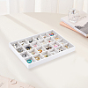 2Pcs 2 Styles MDF Jewelry Trays for Earrings Rings Necklaces ODIS-PH0001-85A-5
