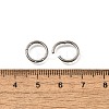 F136 Titanium Micro Pave Clear Cubic Zirconia Hoop Nose Rings AJEW-D306-05P-3