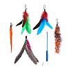 Mega Pet Cat Teaser Replacement Feather with Bell AJEW-MP0001-21-1