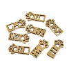 Alloy Open Back Bezel Pendants PALLOY-M184-01AB-RS-1