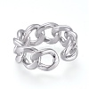 Brass Cuff Rings RJEW-K232-19P-3