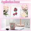 2Rolls 2 Colors Flower Pattern Planner Stickers PET Adhesive Tape DIY-CN0001-42A-7