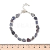 Natural Iolite Chips Bracelets for Women BJEW-H623-01S-03-5