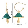 Enamel Mushroom Dangle Stud Earrings JE987B-7