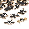 20Pcs 10 Styles Halloween Alloy Enamel Pendants ENAM-FP0002-91-3