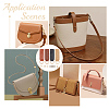 8 Sets 4 Colors Alloy D Ring Clasps with PU Leather Tab FIND-WR0010-68-5