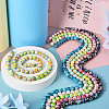 6 Strands 6 Colors Synthetic Turquoise Dyed Beads Strands TURQ-TA0001-03-4