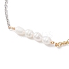 Natural Cultured Freshwater Pearl Beads Link Bracelets BJEW-JB12865-3
