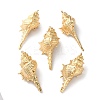 Electroplated Natural Conch Shell Big Pendants X-SSHEL-B002-01G-02-1