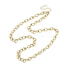 6MM 304 Stainless Steel Cuban Link Chain Necklaces for Women NJEW-B145-01G-4