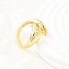 Brass Cuff Rings for Women LS-RJEW-F184-08F-G-4