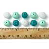 30Pcs 3 Colors Silicone Beads Round Rubber Bead 15MM Loose Spacer Beads for DIY Supplies Jewelry Keychain Making SIL-FS0001-01E-5