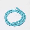 Faceted Rondelle Glass Beads Strands X-GLAA-I033-3mm-11-2