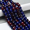 Spray Painted Crackle Glass Beads Strands X-CCG-Q002-10mm-12-1