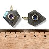 Natural Labradorite Faceted Pendants G-F819-03G-06-3