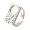 Brass Cuff Open Rings for Women RJEW-F215-10P-3