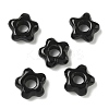 Natural Black Obsidian European Beads G-C252-02A-1