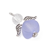 Transparent Acrylic Angel Pendants PALLOY-JF04095-02-4