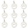 10Pcs 304 Stainless Steel Pendants STAS-YW0002-72-1