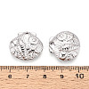 304 Stainless Steel Shell Shape with Starfish & Conch Pendants STAS-T069-46P-3
