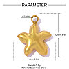 304 Stainless Steel Pendants STAS-OY019-48G-2