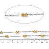 304 Stainless Steel Chains with Beads CHS-F020-09GP-2