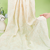 Flower Pattern Embroidery Cotton Fabric DIY-WH0580-48-3