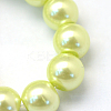 Baking Paint Pearlized Glass Pearl Round Bead Strands HY-Q003-4mm-46-3