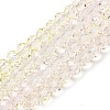 Transparent Painted Glass Beads Strands DGLA-A034-T6mm-A25-2