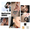 6Pcs 3 Colors 316 Stainless Steel Ear Tunnels Plugs Gauges STAS-UN0034-11D-7