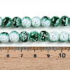 Transparent Baking Paint Glass Beads Strands X-DGLA-N009-8mm-06-5