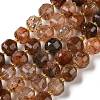 Natural Black Gold Rutilated Quartz Beads Strands GG-CBABD99-03B-2