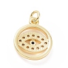 Brass Micro Pave Cubic Zirconia Pendants KK-C012-20G-2