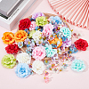 174Pcs 13 Styles Artificial Flower Head AJEW-SP0002-83-3