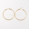 304 Stainless Steel Hoop Earrings LS-EJEW-N0016-11G-J-2