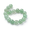Natural Green Aventurine Beads Strands G-G099-12mm-17-2