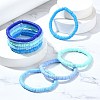 30Pcs 5 Colors Polymer Clay Heishi Surfer Stretch Bracelets Set BJEW-SW00135-4