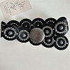 Western Retro PU Leather & Resin Imitation Gemstone Disc Chain Belts with Alloy Buckles AJEW-WH20060-33-7