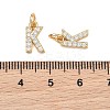 SHEGRACE Brass Micro Pave Clear Cubic Zirconia Pendants XGRQ29162-394G-K-3