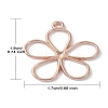 30Pcs 3 Colors Alloy Hollow Pendants FIND-YW0004-51-2