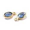 Eco-Friendly Brass with Glass Pendants KK-K268-01B-3