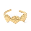 304 Stainless Steel Open Cuff Rings for Women RJEW-M020-06G-05-2