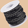 10M Flat Braided Imitation Leather Cords LC-CL0001-04A-7