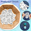 4 Sheets 11.6x8.2 Inch Stick and Stitch Embroidery Patterns DIY-WH0455-052-3