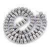Electroplate Non-magnetic Synthetic Hematite Corrugated Beads Strands G-T061-108K-2