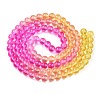 Baking Paint Transparent Glass Beads DGLA-M001-8mm-05-2