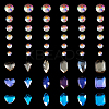  24 Style Transparent K9 Glass Cabochons GLAA-TA0001-24-13