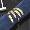Brass Micro Pave Clear Cubic Zirconia Cuff Rings LS-RJEW-M029-03G-3