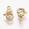 Ion Plating(IP) 304 Stainless Steel Lobster Claw Clasps LS-STAS-P185-9-G-2